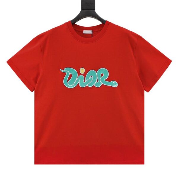 designer,replica,clothing,fake,1:1,lv,luxury,high quality Dior X KAWS Year of the Snake limited short-sleeved T-shirt (803F)