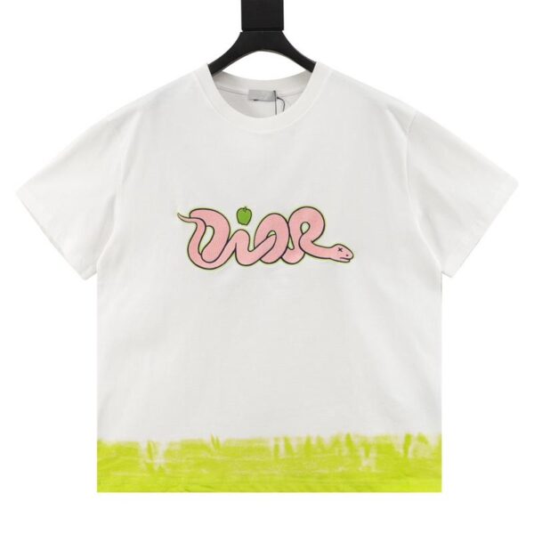 designer,replica,clothing,fake,1:1,lv,luxury,high quality Dior X KAWS Year of the Snake limited short-sleeved T-shirt (9EF1)