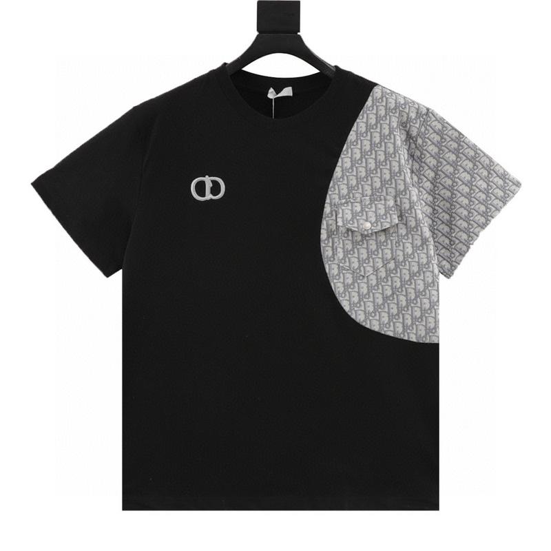 designer,replica,clothing,fake,1:1,lv,luxury,high quality Dior embroidered patchwork round neck short sleeves (2A2D) designer,replica,clothing,fake,1:1,lv,luxury,high quality Dior embroidered patchwork round neck short sleeves (2A2D)