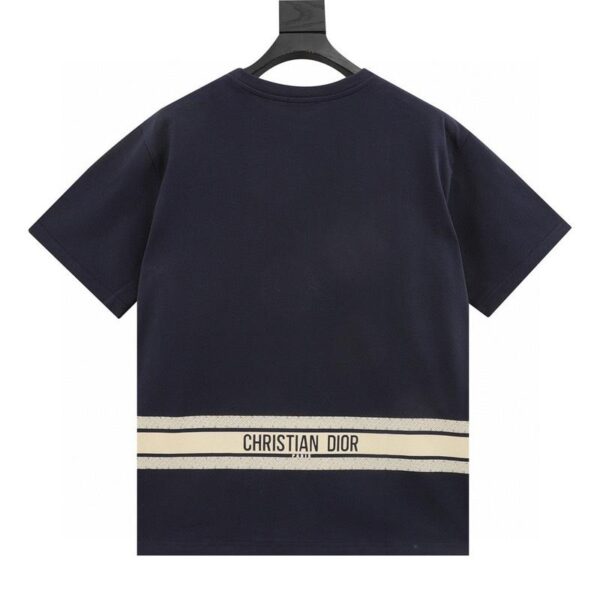 designer,replica,clothing,fake,1:1,lv,luxury,high quality Dior pocket embellished patchwork short-sleeved T-shirt (B3ED)