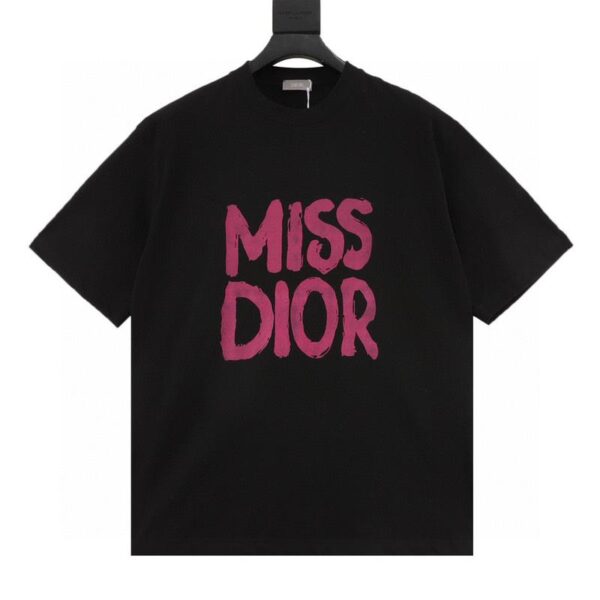 designer,replica,clothing,fake,1:1,lv,luxury,high quality Dior letter print short-sleeved T-shirt (87A0)