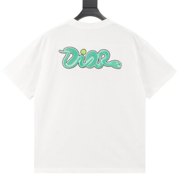 designer,replica,clothing,fake,1:1,lv,luxury,high quality Dior Year of the Snake limited tatami embroidered short-sleeved T-shirt (790E)