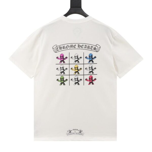designer,replica,clothing,fake,1:1,lv,luxury,high quality Chrome Hearts FOTI joint skull short-sleeved T-shirt (D414)
