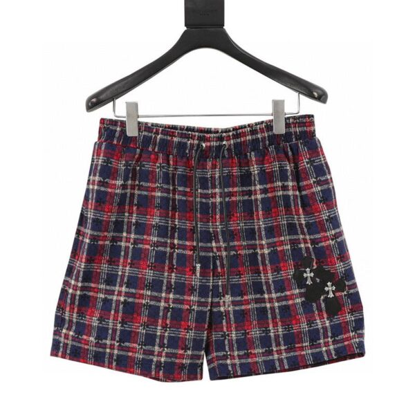 designer,replica,clothing,fake,1:1,lv,luxury,high quality Chrome Hearts Cross Flower All-over Printed Presbyopia Casual Shorts (CCF5)
