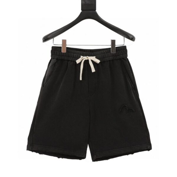 designer,replica,clothing,fake,1:1,lv,luxury,high quality Evisu washed embroidered ruined shorts (3546)