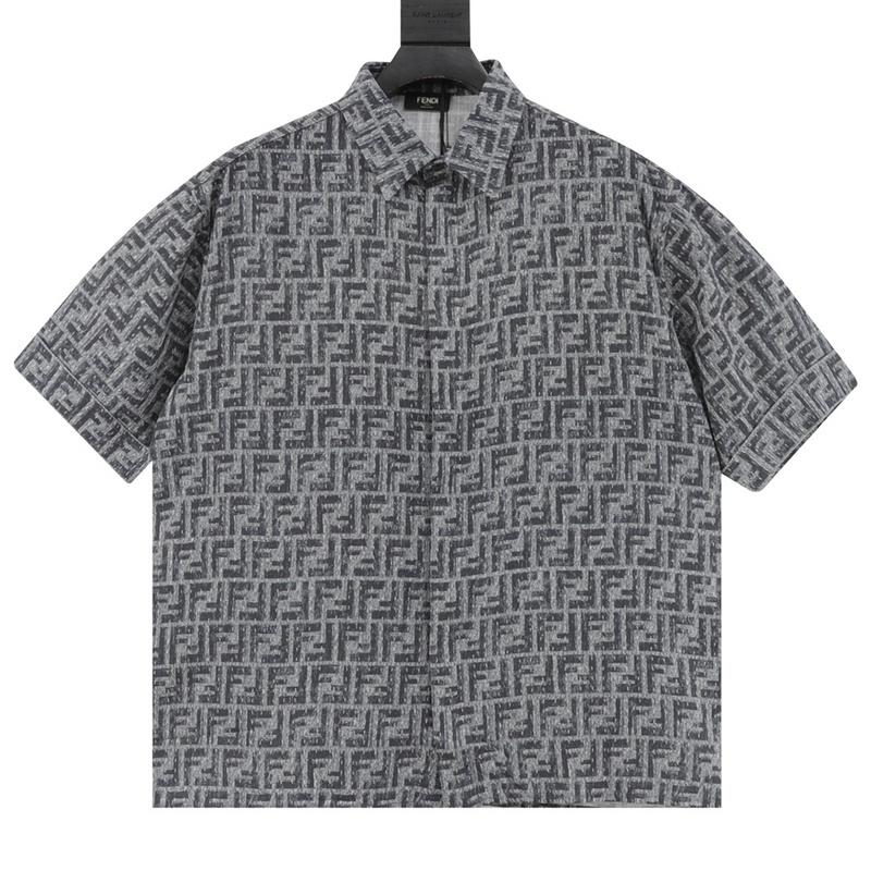 designer,replica,clothing,fake,1:1,lv,luxury,high quality FENDI topstitched FF jacquard short-sleeved shirt (779E) designer,replica,clothing,fake,1:1,lv,luxury,high quality FENDI topstitched FF jacquard short-sleeved shirt (779E)