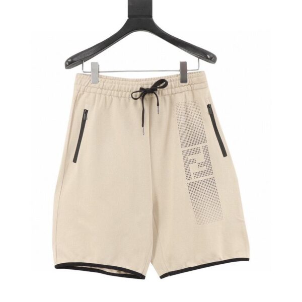 designer,replica,clothing,fake,1:1,lv,luxury,high quality Fendi single-sided polka-dot double F shorts (33FA)