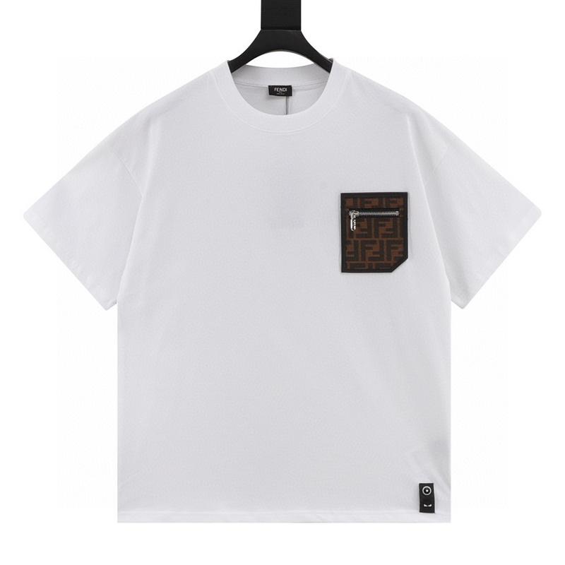 designer,replica,clothing,fake,1:1,lv,luxury,high quality Fendi leather trim zipper pocket short-sleeved T-shirt (69DE) designer,replica,clothing,fake,1:1,lv,luxury,high quality Fendi leather trim zipper pocket short-sleeved T-shirt (69DE)