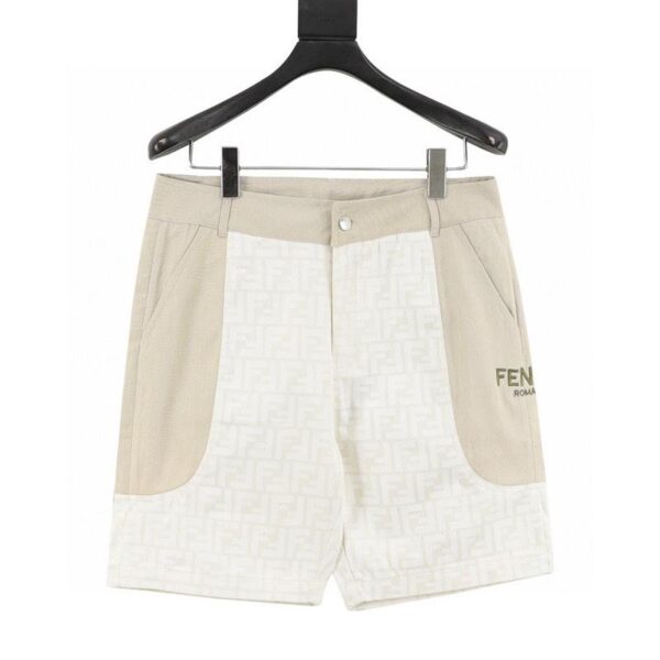 designer,replica,clothing,fake,1:1,lv,luxury,high quality Fendi presbyopic FF all-over print shorts (C69C)
