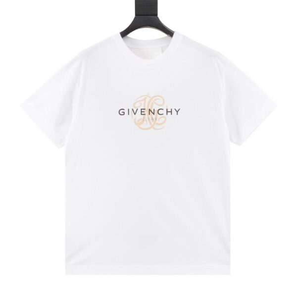 designer,replica,clothing,fake,1:1,lv,luxury,high quality Givenchy reverse letter logo printed short sleeves (91C9)