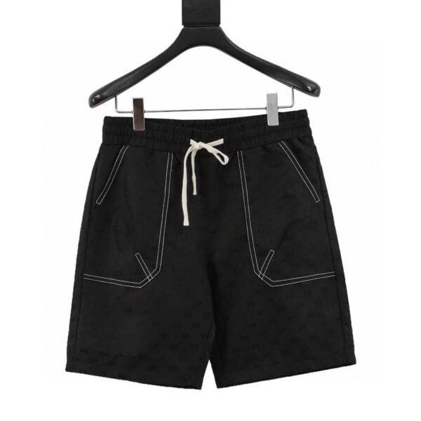 designer,replica,clothing,fake,1:1,lv,luxury,high quality Gucci GG all over printed old flower embroidered shorts (AF5B)