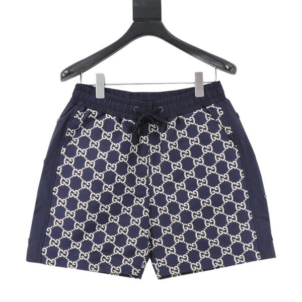 designer,replica,clothing,fake,1:1,lv,luxury,high quality Gucci all over printed old flower embroidered shorts (77B8)