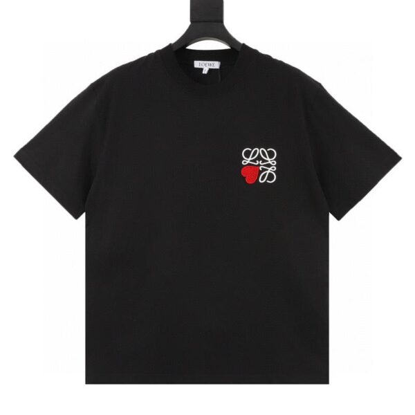 designer,replica,clothing,fake,1:1,lv,luxury,high quality Loewe classic love embroidered short sleeves (3A21)