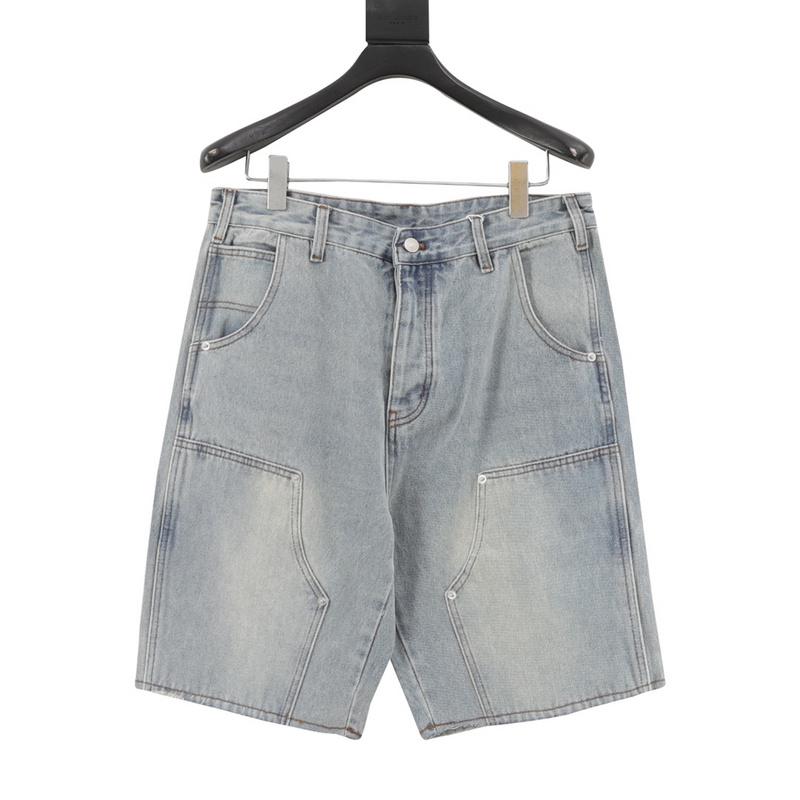 designer,replica,clothing,fake,1:1,lv,luxury,high quality MAISON MARGIELA MM6 Back Pocket Leather Label Cargo Quarter Denim Shorts (237F) designer,replica,clothing,fake,1:1,lv,luxury,high quality MAISON MARGIELA MM6 Back Pocket Leather Label Cargo Quarter Denim Shorts (237F)