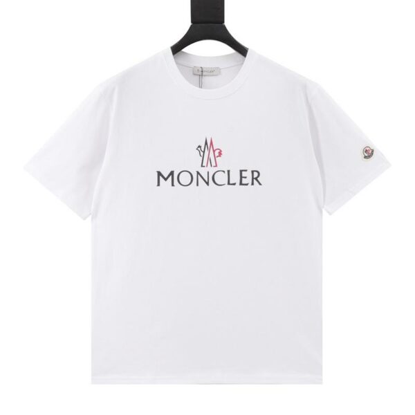 designer,replica,clothing,fake,1:1,lv,luxury,high quality MONCLER short-sleeved T-shirt with small three-dimensional logo embroidery on the chest (4FA2)