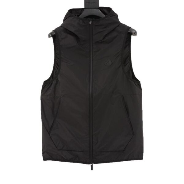 designer,replica,clothing,fake,1:1,lv,luxury,high quality MONCLER reflective printed hooded vest (D6E1)
