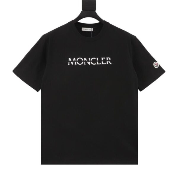 designer,replica,clothing,fake,1:1,lv,luxury,high quality MONCLER cut letter printed short-sleeved T-shirt (0C17)