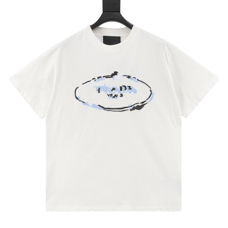 designer,replica,clothing,fake,1:1,lv,luxury,high quality Prada Prada cloud embroidered short-sleeved T-shirt (929B) designer,replica,clothing,fake,1:1,lv,luxury,high quality Prada Prada cloud embroidered short-sleeved T-shirt (929B)
