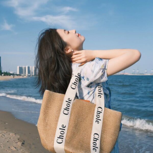 designer,replica,clothing,fake,1:1,lv,luxury,high quality Chloe new straw bag