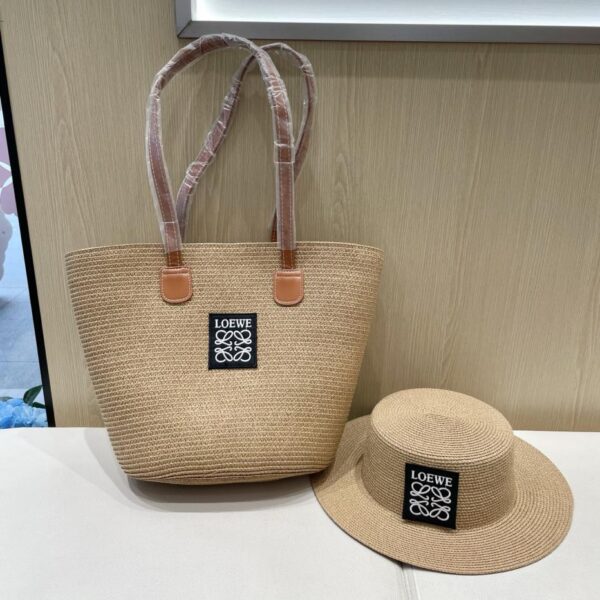 designer,replica,clothing,fake,1:1,lv,luxury,high quality LOEWE straw hat bag