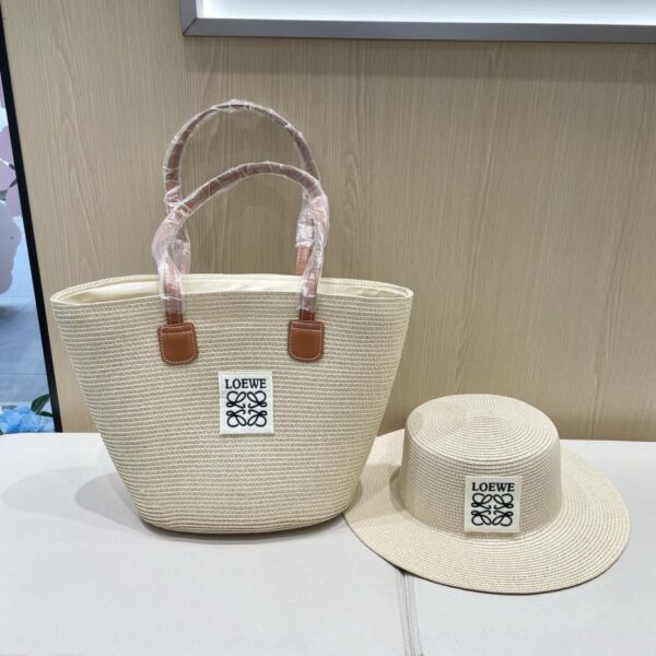 designer,replica,clothing,fake,1:1,lv,luxury,high quality LOEWE straw hat bag