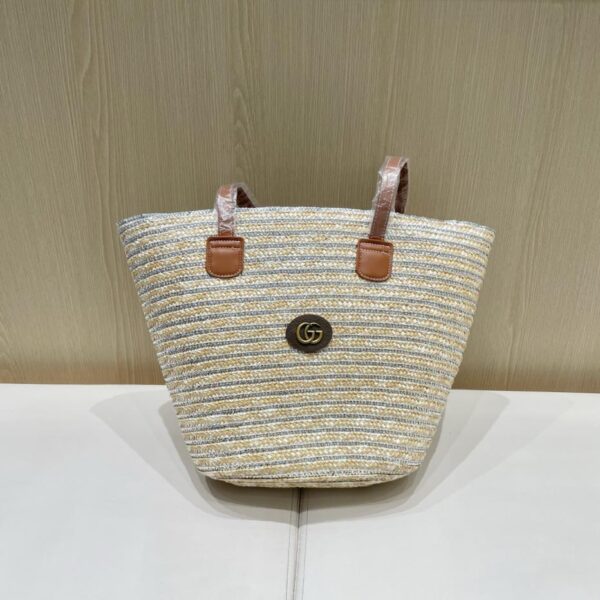 designer,replica,clothing,fake,1:1,lv,luxury,high quality Gucci versatile fashionable straw bag