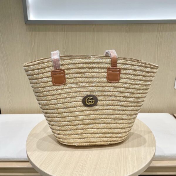 designer,replica,clothing,fake,1:1,lv,luxury,high quality Gucci versatile fashionable straw bag