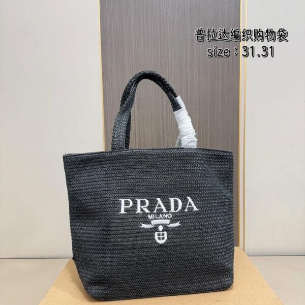 designer,replica,clothing,fake,1:1,lv,luxury,high quality Prada new woven shopping bag vegetable basket