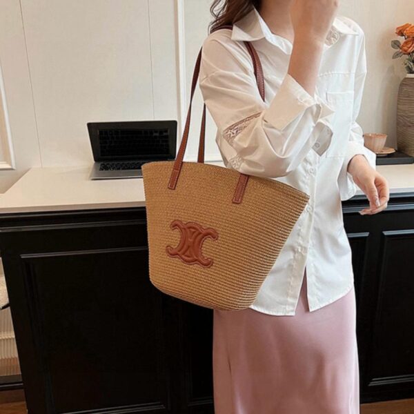 designer,replica,clothing,fake,1:1,lv,luxury,high quality Celine new straw bag