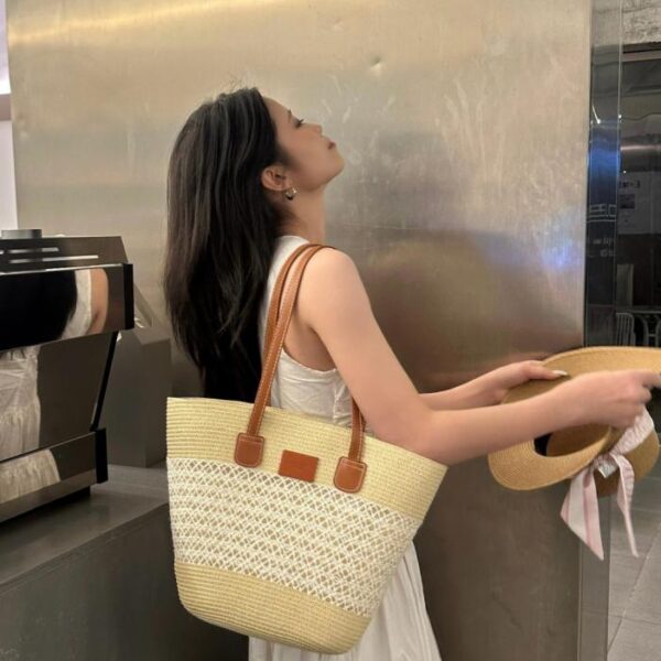designer,replica,clothing,fake,1:1,lv,luxury,high quality Hermes official website straw bag raffia hand-woven bag