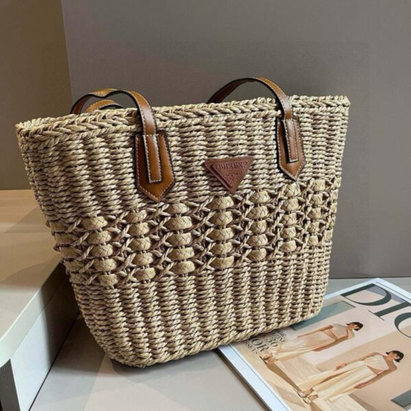 designer,replica,clothing,fake,1:1,lv,luxury,high quality Prada official website straw bag raffia hand-woven bag