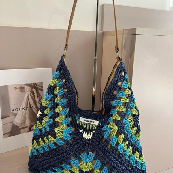designer,replica,clothing,fake,1:1,lv,luxury,high quality Miu Miu straw bag