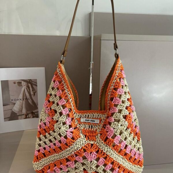 designer,replica,clothing,fake,1:1,lv,luxury,high quality Miu Miu straw bag