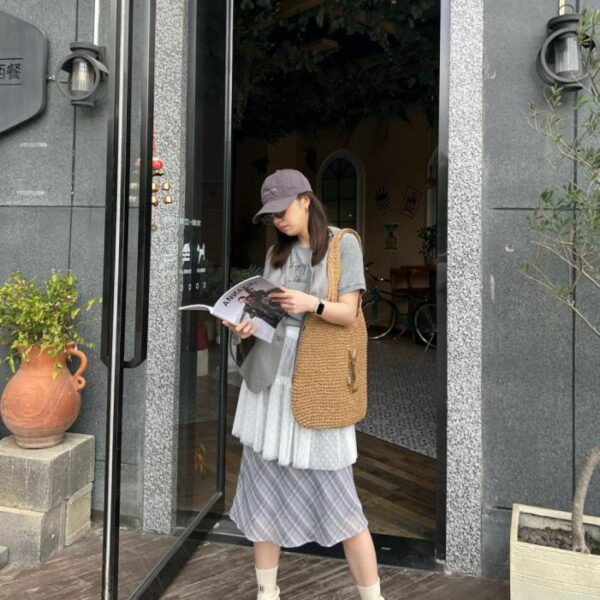 designer,replica,clothing,fake,1:1,lv,luxury,high quality Yves Saint Laurent casual series straw bag