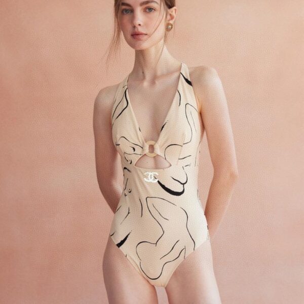 designer,replica,clothing,fake,1:1,lv,luxury,high quality Chanel new one-piece swimsuit