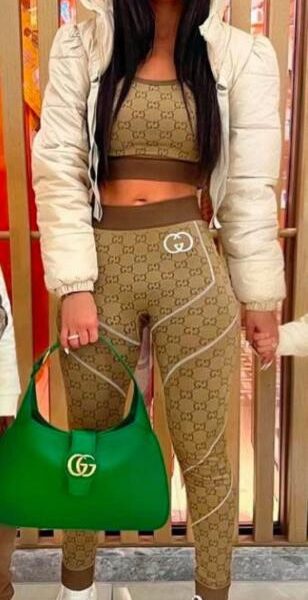 designer,replica,clothing,fake,1:1,lv,luxury,high quality Gucci’s new high-elastic fitness yoga wear sports suit