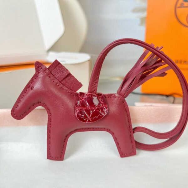 designer,replica,clothing,fake,1:1,lv,luxury,high quality Original high-quality HERMES Rodeo pegase bag pendant keychain made of pure hand-made stitching
