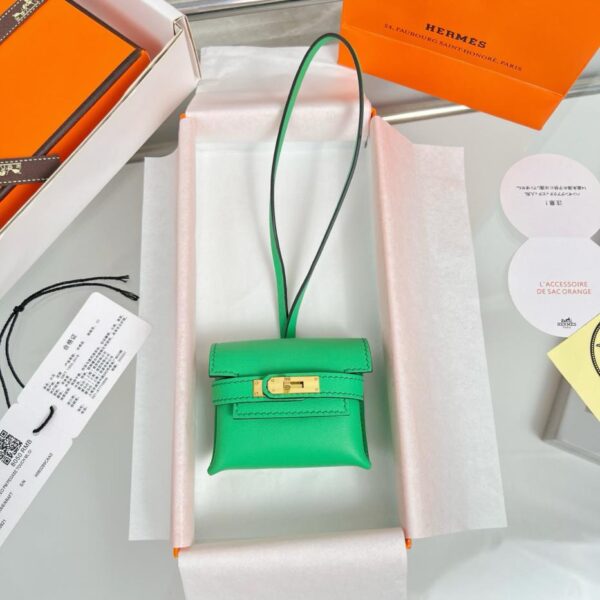 designer,replica,clothing,fake,1:1,lv,luxury,high quality HERMES Kelly headphone bag pendant, original exquisite product, purely handmade with stitching