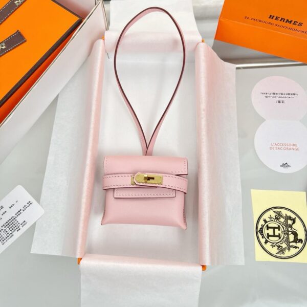designer,replica,clothing,fake,1:1,lv,luxury,high quality HERMES Kelly headphone bag pendant, original exquisite product, purely handmade with stitching