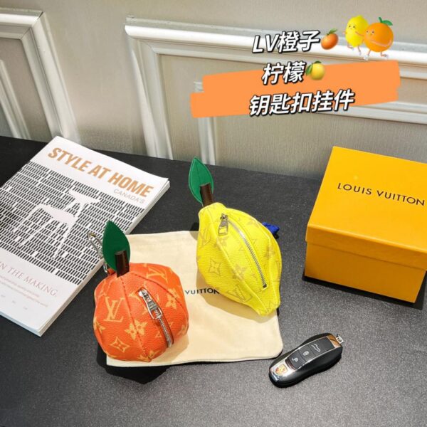 designer,replica,clothing,fake,1:1,lv,luxury,high quality Louis Vuitton Orange Lemon Carrot Pendant