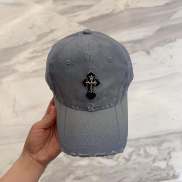 designer,replica,clothing,fake,1:1,lv,luxury,high quality Chrome Hearts early spring Korean fashion retro distressed hole hat baseball cap