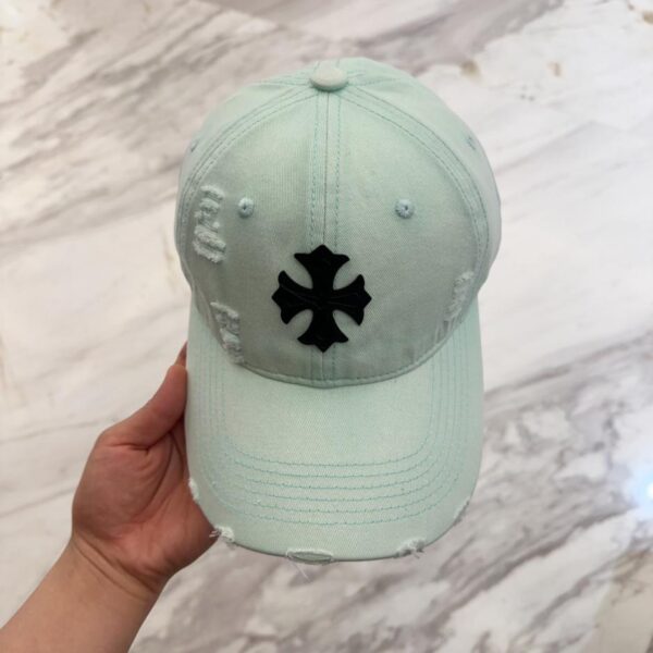 designer,replica,clothing,fake,1:1,lv,luxury,high quality Chrome Hearts early spring Korean fashion retro distressed hole hat baseball cap