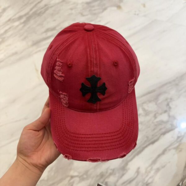 designer,replica,clothing,fake,1:1,lv,luxury,high quality Chrome Hearts early spring Korean fashion retro distressed hole hat baseball cap