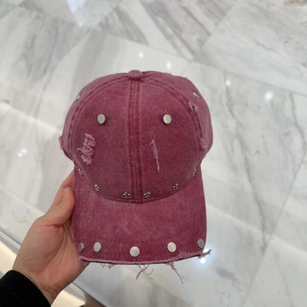 designer,replica,clothing,fake,1:1,lv,luxury,high quality Chrome Hearts early spring Korean fashion retro distressed hole hat baseball cap