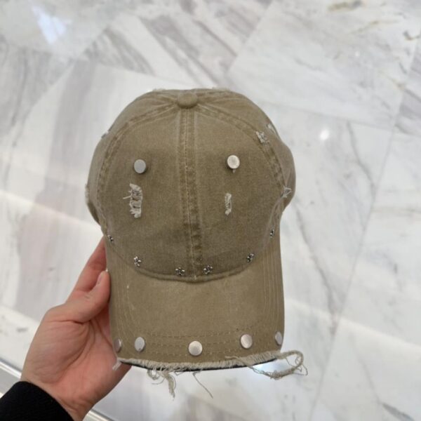 designer,replica,clothing,fake,1:1,lv,luxury,high quality Chrome Hearts early spring Korean fashion retro distressed hole hat baseball cap