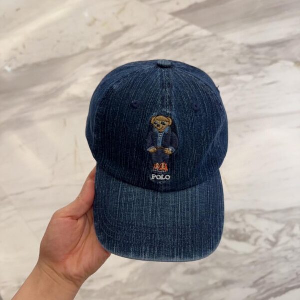designer,replica,clothing,fake,1:1,lv,luxury,high quality POLO classic embroidered denim baseball cap sun hat 4D embroidery