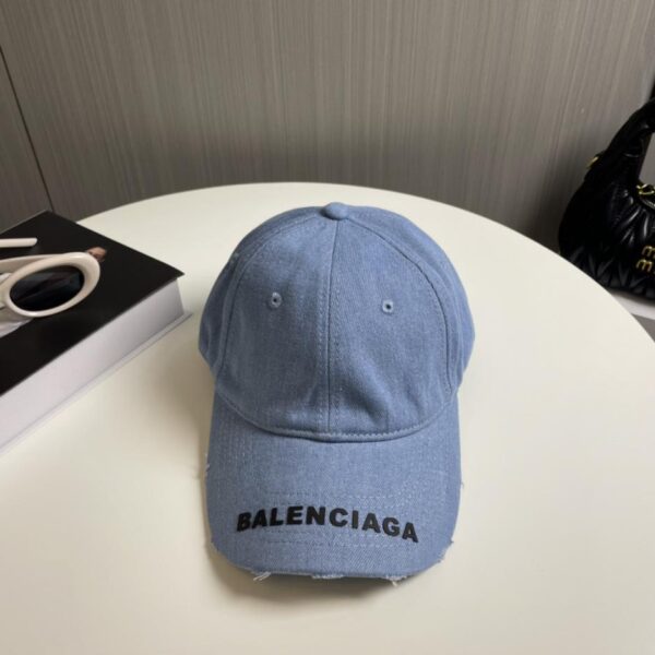 designer,replica,clothing,fake,1:1,lv,luxury,high quality Balenciaga new washed distressed denim baseball cap