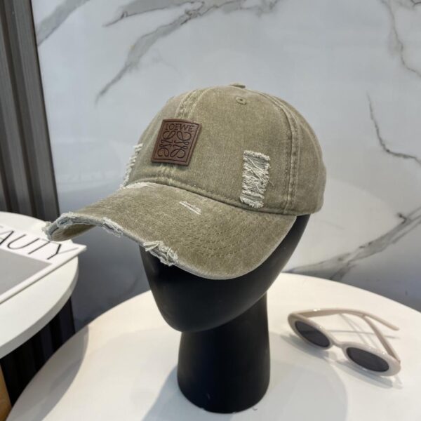 designer,replica,clothing,fake,1:1,lv,luxury,high quality Loewe new washed baseball cap, same style for men and women