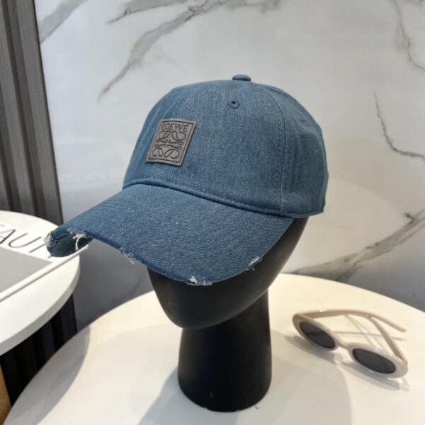 designer,replica,clothing,fake,1:1,lv,luxury,high quality Loewe new washed denim baseball cap, same style for men and women
