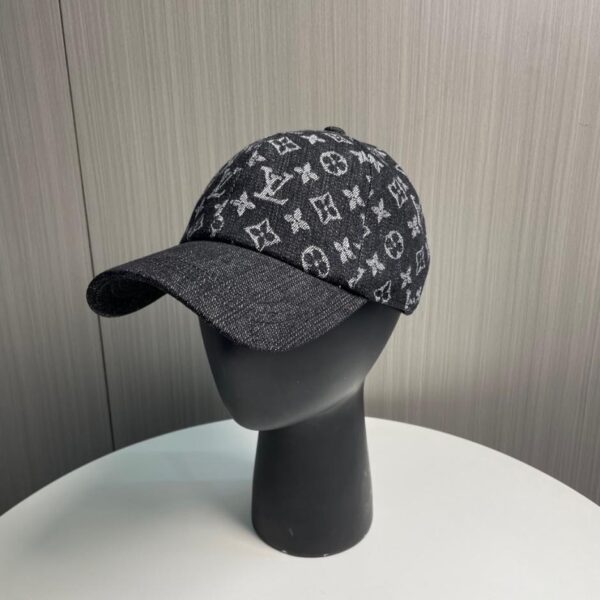 designer,replica,clothing,fake,1:1,lv,luxury,high quality Louis Vuitton original denim baseball cap for men and women